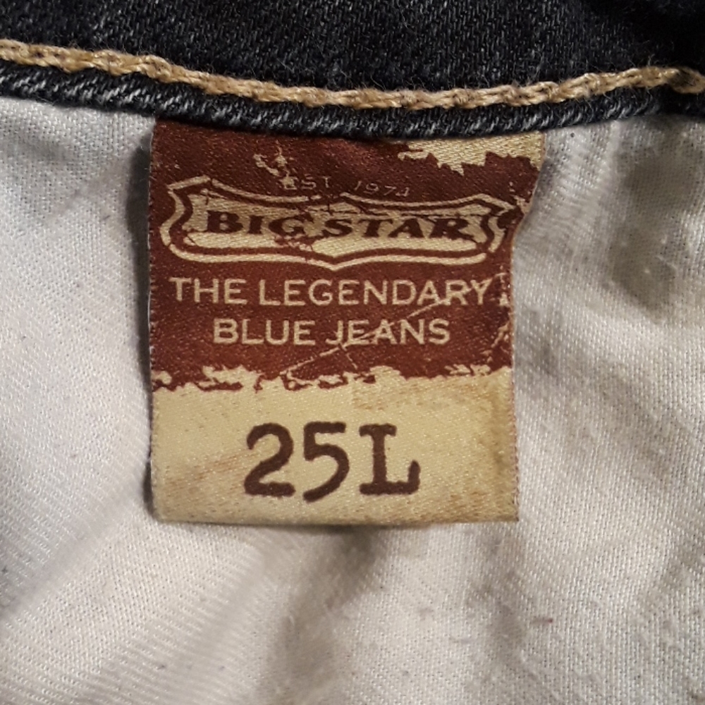 💥Big Star Vintage Sweet Skinny Jeans. Women's Size: Waist 25Lx34 Inseam. - Picture 7 of 12